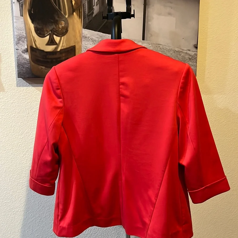 LC Lauren Conrad, Red Blazer, Large - Picture 3 of 7
